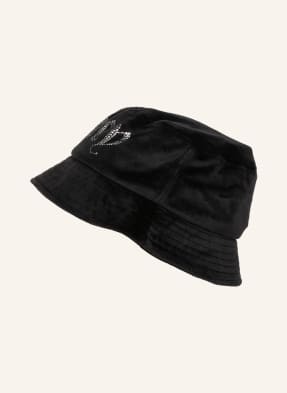 Juicy Couture Bucket-Hat DALIA aus Samt mit Schmucksteinbesatz