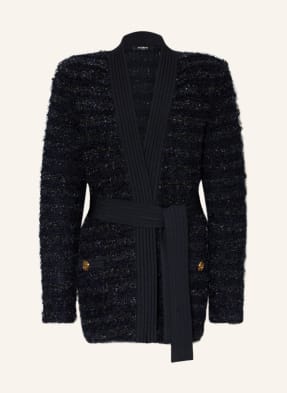 BALMAIN Strickhülle aus Tweed mit Glitzergarn