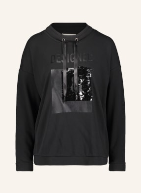 CARTOON Sweatshirt mit Paillettenbesatz