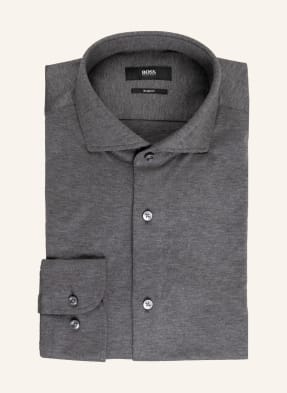 BOSS Jerseyhemd HANK Slim Fit mit Seide