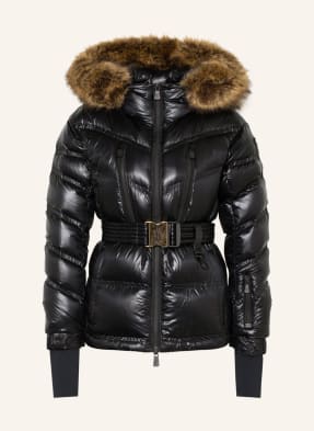 MONCLER GRENOBLE Daunen-Skijacke BERNIN mit Kunstfellbesatz
