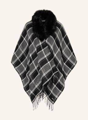 LAUREN RALPH LAUREN Cape mit abnehmbarem Kunstpelz