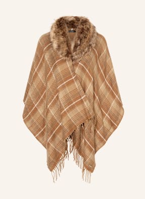 LAUREN RALPH LAUREN Cape mit abnehmbarem Kunstpelz