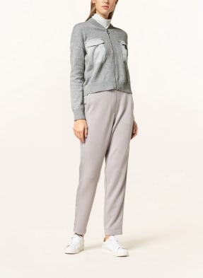 s.Oliver BLACK LABEL Strickjacke mit Schmucksteinbesatz