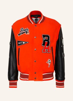 BOSS Blouson CARSITY im Materialmix