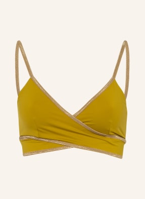 MYMARINI Bustier-Bikini-Top WRAP TOP SHINE zum Wenden