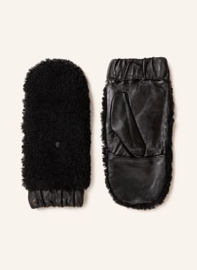 TED BAKER Mittens ADERYN with real fur trim