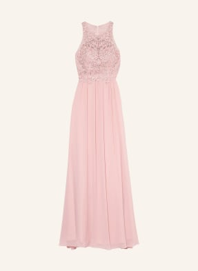 LAONA Evening dress with embroidery and decorative gem trim