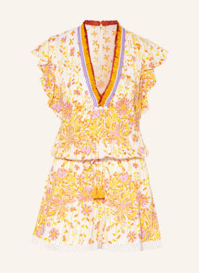 Poupette St Barth Jumpsuit SASHA mit Spitzenbesatz