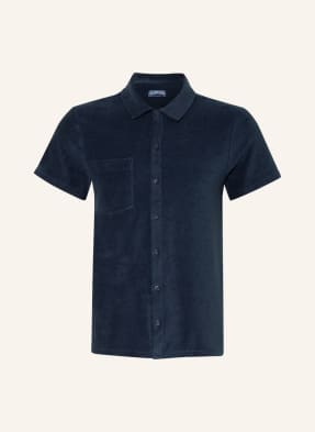 Herren Bekleidung Hemden Sunspel Baumwolle Kurzarmhemd aus Frottee in Blau für Herren 