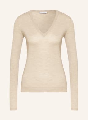 BRUNELLO CUCINELLI Sweater with cashmere and glitter thread