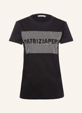 PATRIZIA PEPE T-Shirt mit Schmucksteinbesatz 