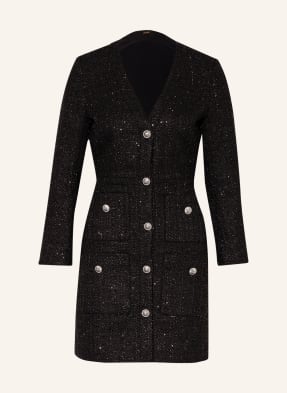 maje Tweed-Kleid RENATELLI mit Paillettenbesatz