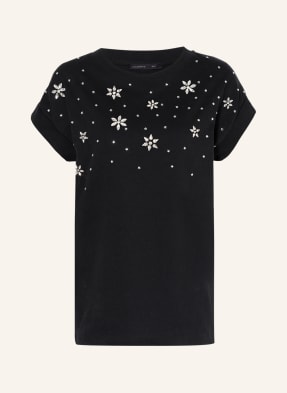 ALL SAINTS T-Shirt VOLANS IMOGEN BOY mit Schmucksteinbesatz
