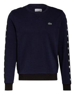 LACOSTE Sweatshirt mit Galonstreifen