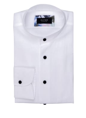 OLYMP SIGNATURE Leinenhemd Tailored Fit mit Stehkragen