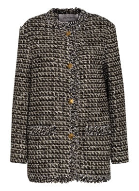 VALENTINO Tweed-Jacke mit Glitzergarn