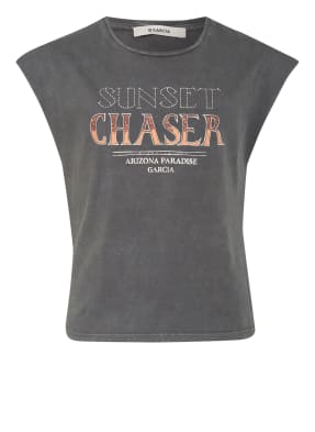 GARCIA T-Shirt mit Nietenbesatz