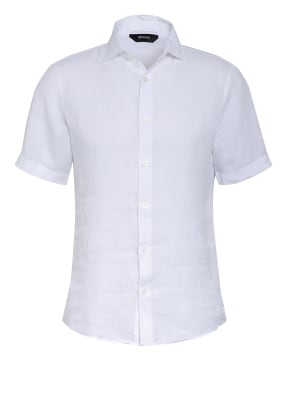 ZZegna Halbarm-Hemd Slim Fit aus Leinen