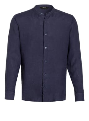 ZZegna Leinenhemd Extra Slim Fit mit Stehkragen