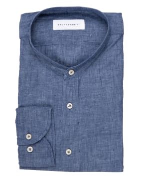 BALDESSARINI Leinenhemd Tailored Fit mit Stehkragen