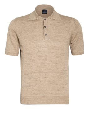EDUARD DRESSLER Strick-Poloshirt mit Leinen