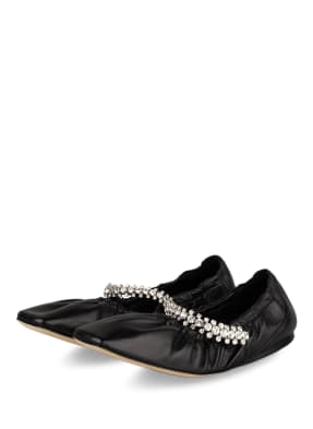 JIMMY CHOO Ballerinas GAI FLAT mit Schmucksteinbesatz