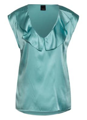 PINKO Blusentop FASCINOSO aus Seide mit Volants