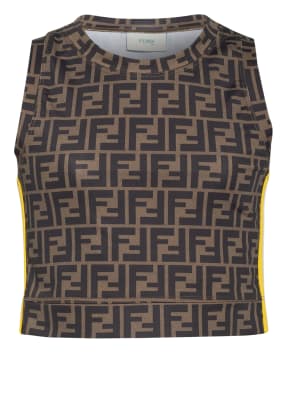 FENDI Cropped-Top mit Galonstreifen