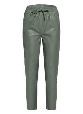 rich&royal Hose im Jogging-Stil in Lederoptik