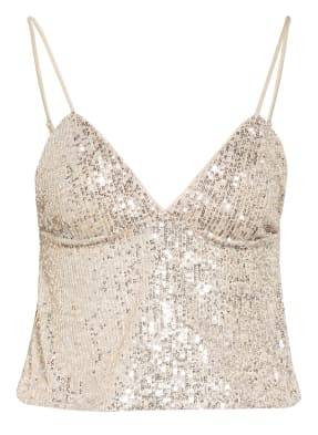ROTATE BIRGER CHRISTENSEN Cropped-Top CYNDY mit Paillettenbesatz