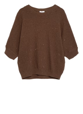 PESERICO Pullover mit Paillettenbesatz