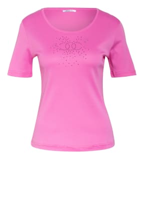 efixelle T-Shirt mit Schmucksteinbesatz