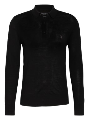 ALL SAINTS Strick-Poloshirt MERINO
