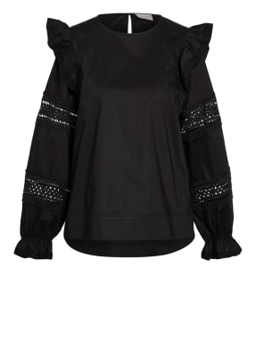 Mrs & HUGS Blusenshirt mit Lochspitze