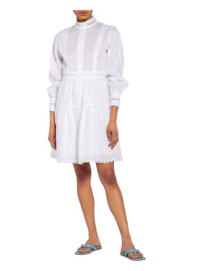 Mrs & HUGS Leinenkleid mit Spitzenbesatz