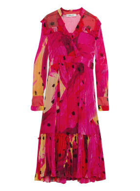 DIANE VON FURSTENBERG Kleid MEREDITH mit Volantbesatz