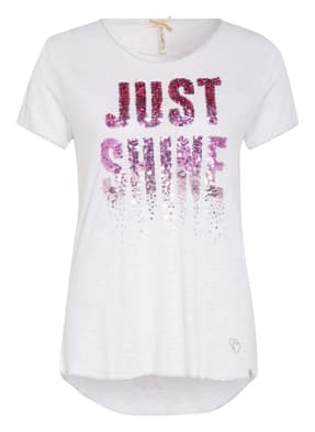 KEY LARGO T-Shirt SPARKLE mit Pailletten- und Schmucksteinbesatz