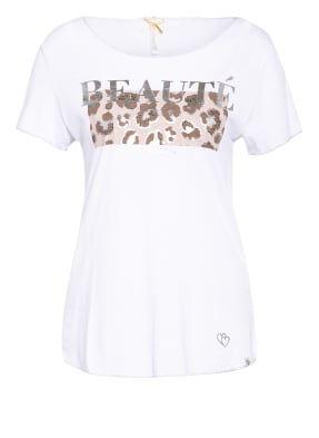 KEY LARGO T-Shirt BEAUTY mit Schmucksteinbesatz und Glitzergarn