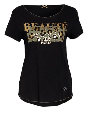 KEY LARGO T-Shirt BEAUTY mit Schmucksteinbesatz und Glitzergarn