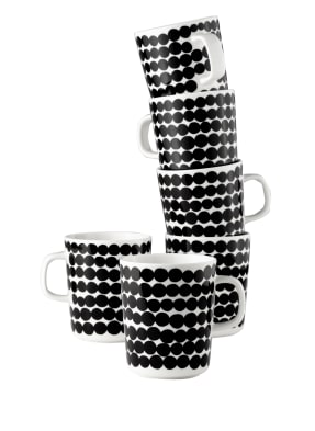 marimekko 6er-Set Henkelbecher OIVA/SIIRTOLAPUUTARHA