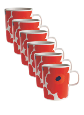 marimekko 6er-Set Henkelbecher OIVA/UNIKKO