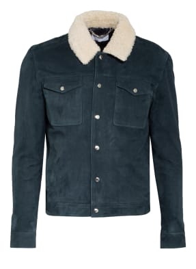 REISS Lederjacke mit Lammfellbesatz