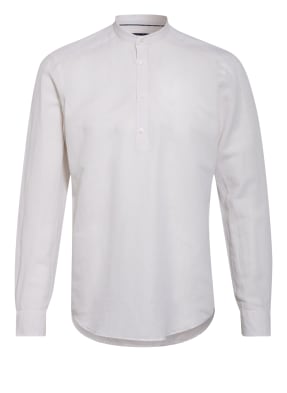 STROKESMAN'S Hemd Slim Fit mit Leinen und Stehkragen