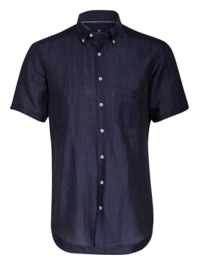 STROKESMAN'S Kurzarm-Hemd Regular Fit mit Leinen