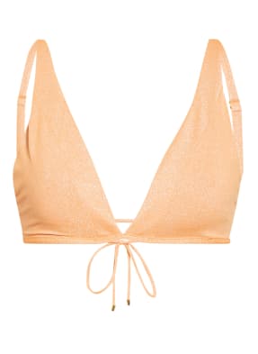 PILYQ Triangel-Bikini-Top CITRINE mit Glitzergarn