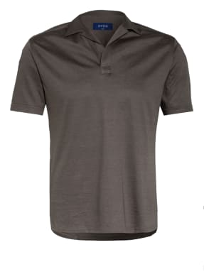 ETON Jersey-Poloshirt Slim Fit mit Leinen