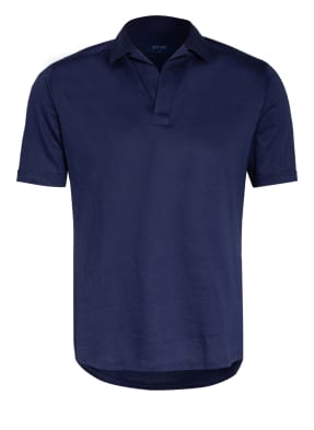 ETON Jersey-Poloshirt Slim Fit mit Leinen