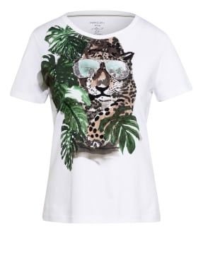 MARC CAIN T-Shirt mit Schmucksteinbesatz