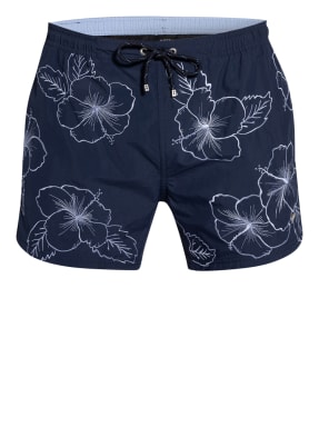 BOSS Badeshorts WHITE SHARK mit Stickereien